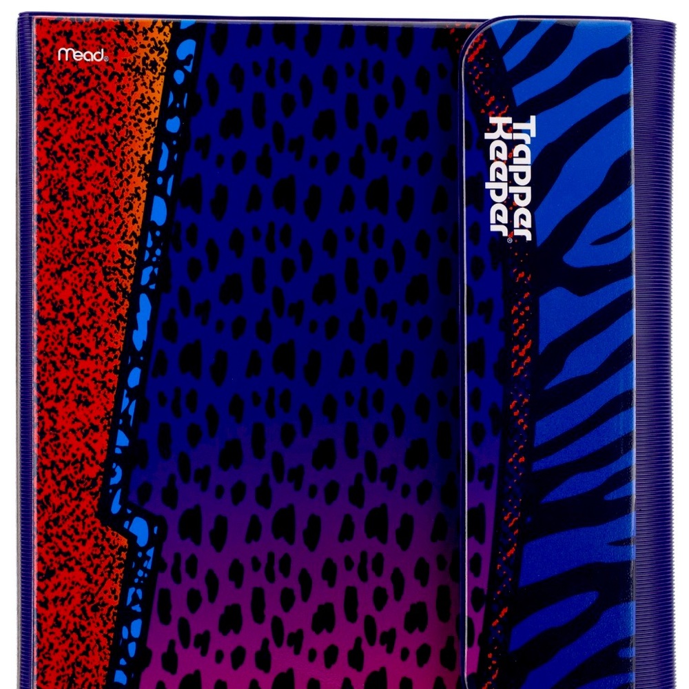 Mead Vintage Retro Trapper Keeper 80s 90s Animal Leopard Print Binder NWT